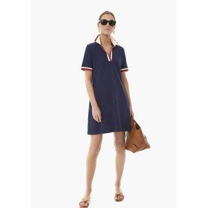 Tuckernuck Women's Navy Blue Hutton Dress Collared Tennis Dress Sport Size L 